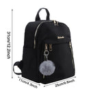 Simple Pu Black Large Capacity Backpacks Women Travel Bag Solid Harajuku Student Schoolbag Backpack Unisex Bags High Street