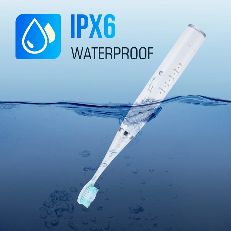 Cepillo de dientes eléctrico sónico recargable, limpiador de dientes, instrumento blanqueador, resistente al agua, dispositivo de carga rápida USB para cepillo dental.