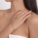 Exaggerated Living Mouth Zinc Alloy Ring Bracelet for Women Spider Scorpion Gothic Retro Personalized Party Accessories