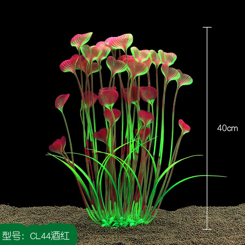 40cm Tall Artificial Aquarium Plants for Aquarium Ornament Underwater Plants Water Seaweed Fish Tank Decoration