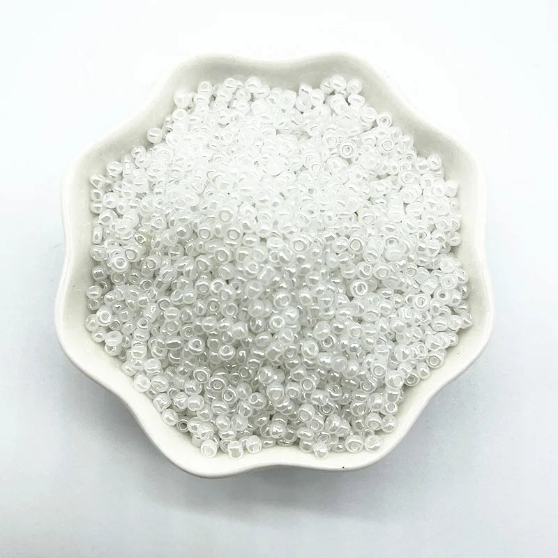 15g/lot 2mm 3mm 4mm Effect of The Cream Charm Czech Glass Seed Beads DIY Bracelet Necklace Beads for Jewelry Making Accessories