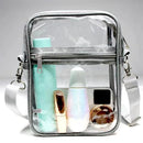 Large Clear Messenger Bag: Adjustable Shoulder Strap Sports Shoulder Bag For Work, Business, & Traveling