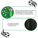 Kids Wallet for Boy Sports Football Soccer Pattern Trifold Wallet wtih Lanyard Zippered Coin Pocket and Card Holder