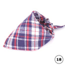 Plaid Cat Dog Bandana Pet Puppy Soft Cotton Bandanas Handkerchiefs Scarfs Triangular Bandages Accessories for Kittens Puppies