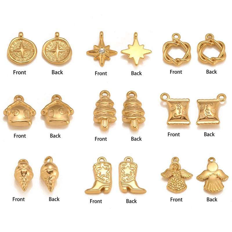 3Pcs/Lot Christmas Candy/Xmas Tree/Gingerbread Bear/Snow House Charms Pendant For Bracelet Necklace Earrings DIY Jewelry Making