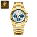 POEDAGAR Luxury Man Quartz Watch Sport Military Watch For Men Waterproof Luminous Date Chronograph Stainless Steel Men's Watches