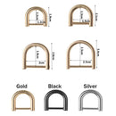 1Pcs Open Screw D Ring Buckle Shackle Clasp for Leather Craft Bag Strap Belt Handle Shoulder Webbing Metal Detachable Buckle