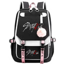 New Street BoyUSBBackpack Animation School Bag Teenagers Canvas Notebook Backpack
