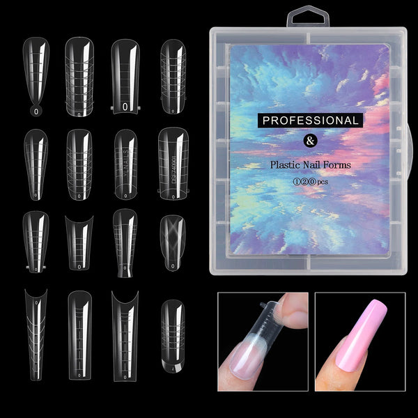 Extension False Nails Art Tips Acrylic Fake Finger Gel Polish Mold Sculpted Full Cover Press on Nails Manicures Accessories Tool