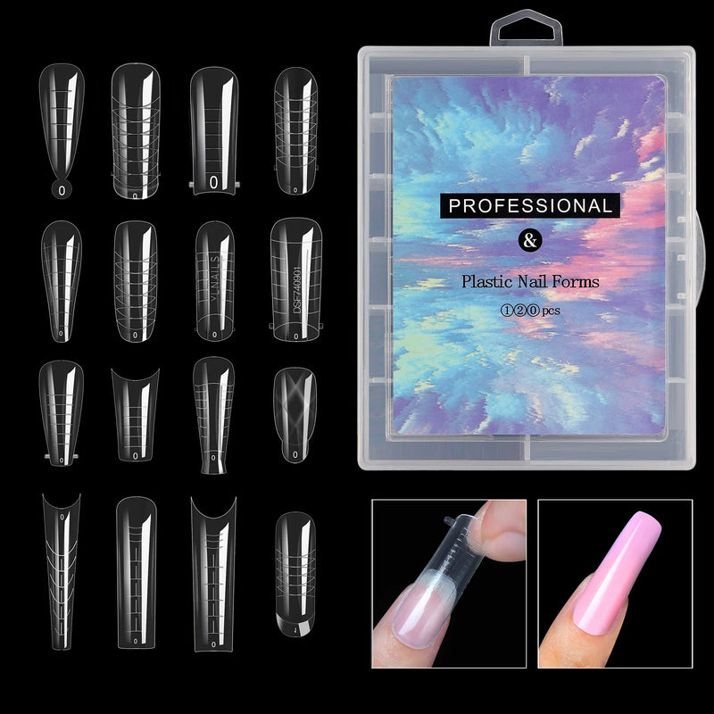 Extension False Nails Art Tips Acrylic Fake Finger Gel Polish Mold Sculpted Full Cover Press on Nails Manicures Accessories Tool