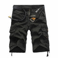Summer New Men Cool Camouflage Cargo Shorts Straight Casual Pants Mens Multi-Pocket Loose Five-Point Short Pant Brand Streetwear