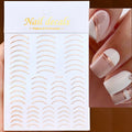 1 Pc Nail Strip Stickers Black/Gold/Rose Gold/Silver Metal Strip Tape Nail Art Adhesive DIY Foil Tips Nail Sticker Decals NK11