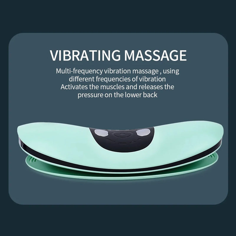 Electric Lumbar Traction Massager Adjustable Vibration Waist Massager Waist Spine Support Back Massage Machine Waist masajeador