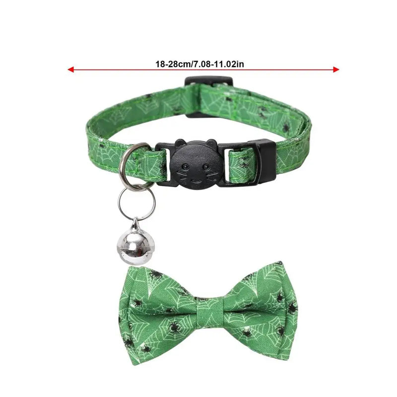 Dog Collar With Bowtie Halloween Removeable Bow Tie With Ringing Bell Dogs Cats Costumes Accessories For Traveling Photography