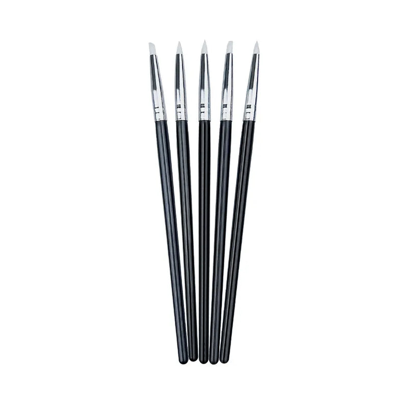 Dental Silicone Resin Brush Pens Cement Porcelain Teeth Adhesive Composite Oral Hygiene Dentist Tools Dentistry lab 5Pcs/Set