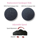 Herramientas eléctricas para pedicura, lima para pies, removedor de callos y piel muerta, máquina para limpiar y cuidar los pies, papel de lija de repuesto.