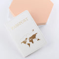 2023 Lover Couple Passport Cover Hot Stamping Simple Plane Women Men Travel Wedding Passport Covers Holder Fashion Wedding Gift