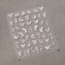 1 pc 5D Embroidery Bee Nail Art Sticker Embossed Butterfly Insect Nail Sticker High Quality Nail Art Design Decoration Sticker