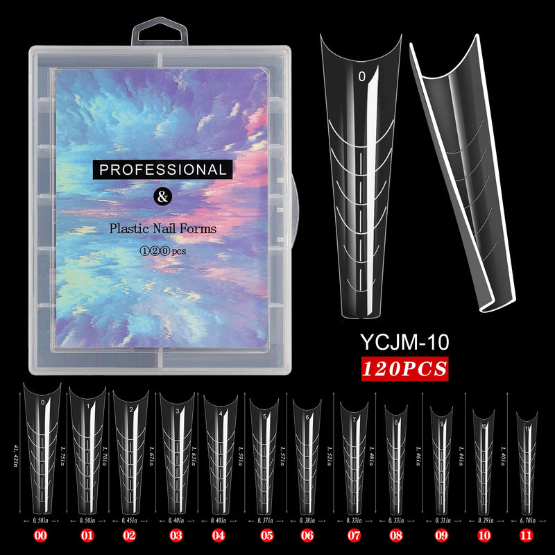 Extension False Nails Art Tips Acrylic Fake Finger Gel Polish Mold Sculpted Full Cover Press on Nails Manicures Accessories Tool