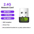 Mini WIFI 6 Adapter 150M/300M Network Card USB Dongle 2.4GHz 802.11AX Signal Reception For PC Laptop Windows 10/11 Driver Free