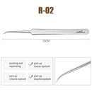 NATUHANA Anti-static Straight Eyelash Extension Tweezers Industrial Precision Curved Straight Lash Eyebrow Tweezers Makeup Tools