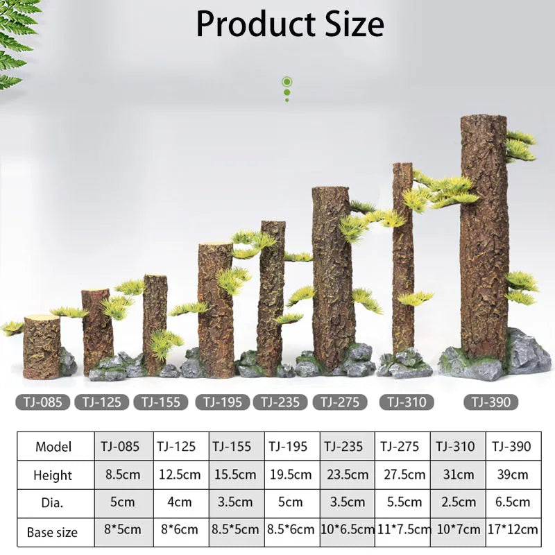 Simulation Tree Trunk Sinking Wood Driftwood Fish Tank Decorations aquatic plants Root Rainforest Forest Aquarium Accessories