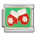 2024 New Christmas Tree gift Snowflake Snowman Old Man Italian charm module Link fit for 9mm bracelet making DIY jewelry