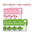 Mascarilla facial de barro Sakura japonesa (7 unidades), limpieza profunda, elimina puntos negros, control de grasa, mascarilla de arcilla, hidratante, cuidado facial.