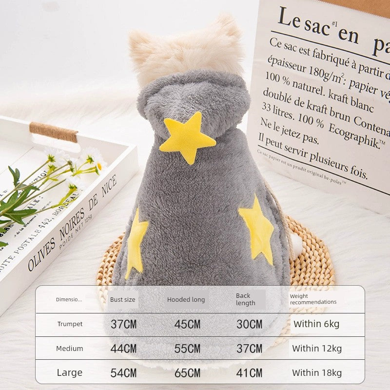 Dog Cloak Fall and Winter Heattech Small and Medium-Sized Dogs Teddy/Pomeranian Pet Thick Night-Robe Cat Cloak Blanket Mattress