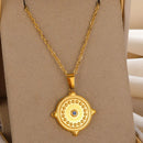 Love Heart Stainless Steel Necklace for Woman Gold Color Zircon Fashion Pendant Chain Jewelry collares para mujer