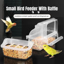 Parrot Feeder Drinker Bird Food Box Hanging Bowl Transparent Anti-Spill Water Tank Cage Bird Supplies Pet Plastic Food Container