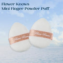 Flower Knows Mini Finger Powder Puff 2 Piece/Pack Makeup Powder Puff Loose Super Soft