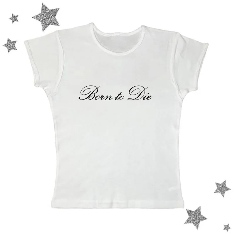 EMO Lace Y2k Tank Top Harajuku Letter Print Rock Goth Retro Crop top Streetwear Punk Sleeveless T-shirt Hiphop Spice Girls Sling