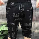 Summer Men's Clothing Letter Printing Pockets Elastic High Waisted Office Lady Straight Sweatpants Vacation Boyfriend Shorts