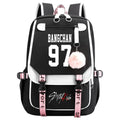 New Street BoyUSBBackpack Animation School Bag Teenagers Canvas Notebook Backpack