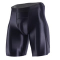 Men Thin Fitness Tights Summer Slim Bottoms Satin Glossy Leggings Streetwear Athletic Pants Quick-drying Skinny Sports Shorts