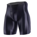 Men Thin Fitness Tights Summer Slim Bottoms Satin Glossy Leggings Streetwear Athletic Pants Quick-drying Skinny Sports Shorts