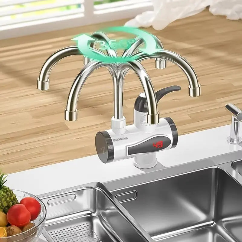 3000W Instant Water Heater Tankless Heaters Kitchen Electric Hot Water Tap Bathroom Heating Faucet Machine