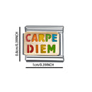 New Fashion Love Beauty Peace Girl Key Happy Forever Dad Italian Links Bracelet Stainless Steel Jewelry Diy Making