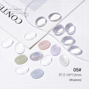 120/40/1pc Solid Glass Color Nail Art Display Board Tips Card Manicure Tools UV Gel Polish Palette Color Chart Nails Practicing