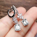 2024 New Bride Engagement Wedding Jewelry Elegant Shiny Mosan Diamond Beautiful Gift Milan Girl Fashion Pendant Earrings