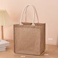 Linen bag Hand-painted cotton sacks Jute portable imitation sacks Linen bags Shopping bags Laminated bags