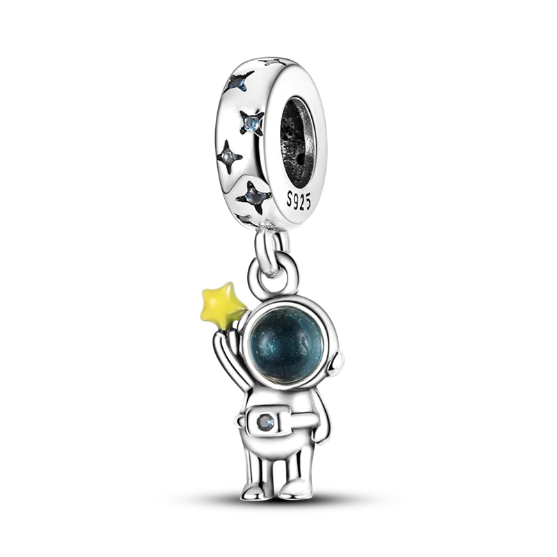 925 Sterling Silver Boy Girl and Heart Shape Pendant Charm Couple Lovers Bead Fit Pandora Original Bracelet DIY Jewelry Making