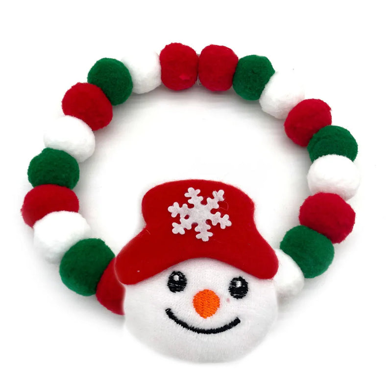 20pcs Christmas Cute Ball Collars Small Dog Bow Ties Neckties Dog Supplies Grooming Accessories for Small Middle Large Dog