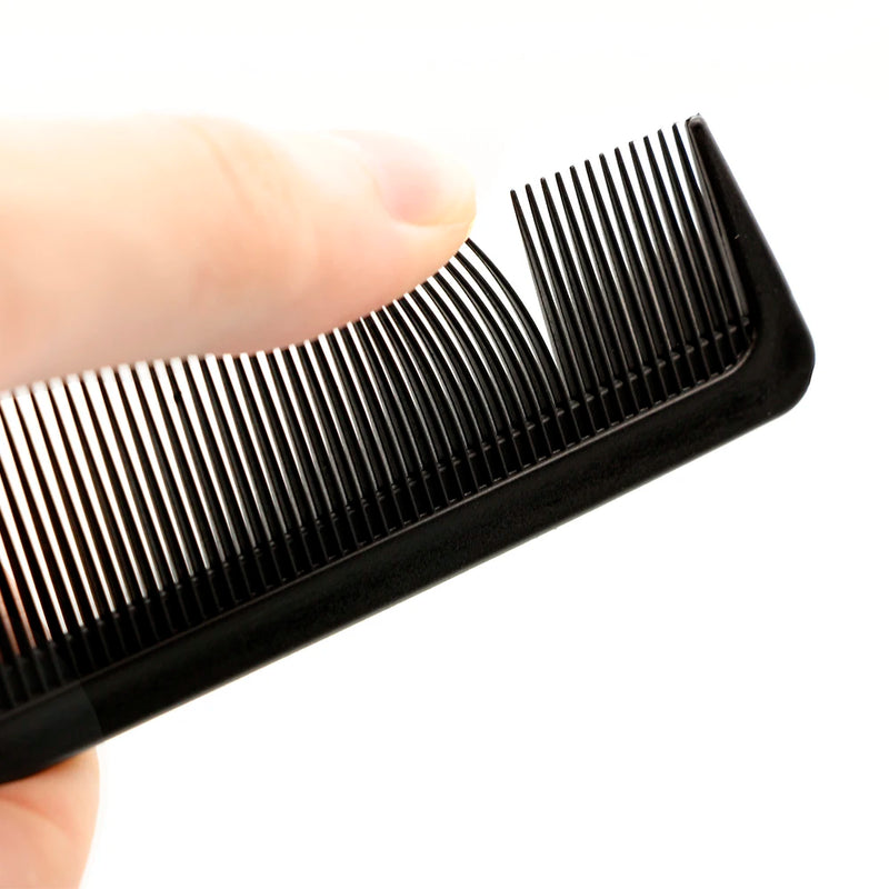 Carbon Hair Comb 9/pcs Lot Black hair Cutting Combs Set, Hair Tail Comb in Different Design For Professional Usage, T&G-9