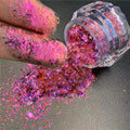 1Jar Aurora Chameleon Snowflake Ultra-Thin Iridescent Nail Sequins Holographic Opal EyeShadow Ice Glitter Nail Chameleon Flakes