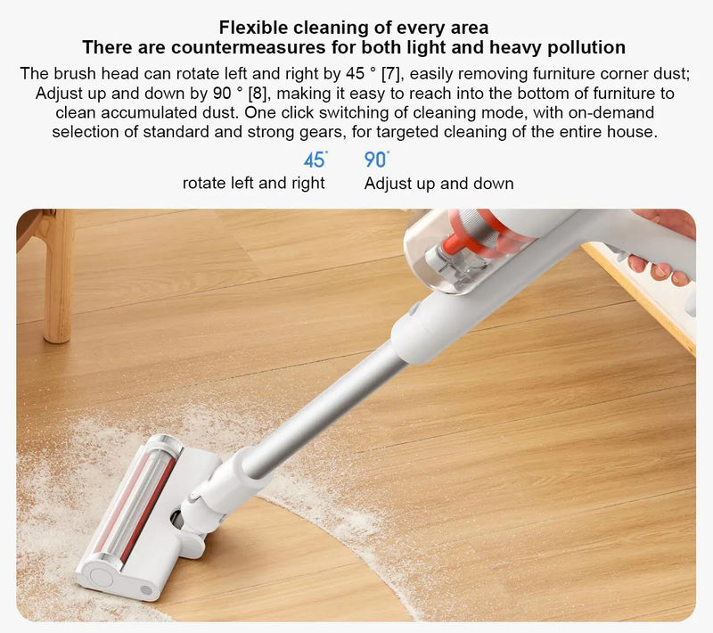 Xiaomi Mijia Wireless Vacuum Cleaner 2 Lite, 5-fold High Efficiency Filtration,16kPa Cyclone Suction,Handheld Vacuum Lightweight
