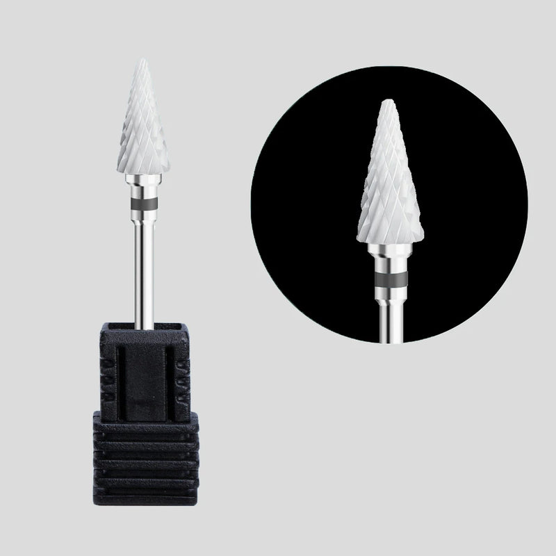 Nail Drill Bits Main Manicure Head To Nails Ceramic Cutter Nail Accessories Equipment Nail Bits for Electric Drill