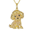 Exquisite and Cute Poodle Pendant Necklace for Women Elegant Pet Puppy Jewelry Animal Accessories Memorial Gift for Dog Lovers