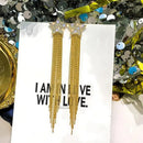 New Fashion Geometry Earrings  Earrings for Women Golden Zircon Dangle Earrings Valentines Day Anniversary Birthday Jewelry Gift